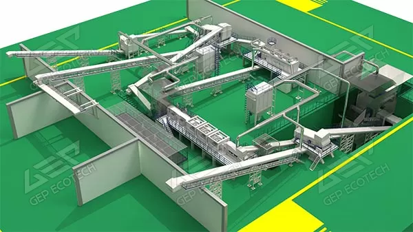 固定式建築垃圾處理生產線